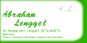 abraham lengyel business card